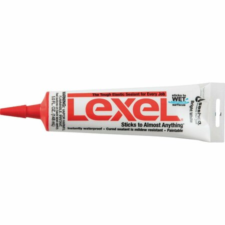 SASHCO Lexel 5 Oz. VOC Caulk Polymer Sealant, Bright White 13043